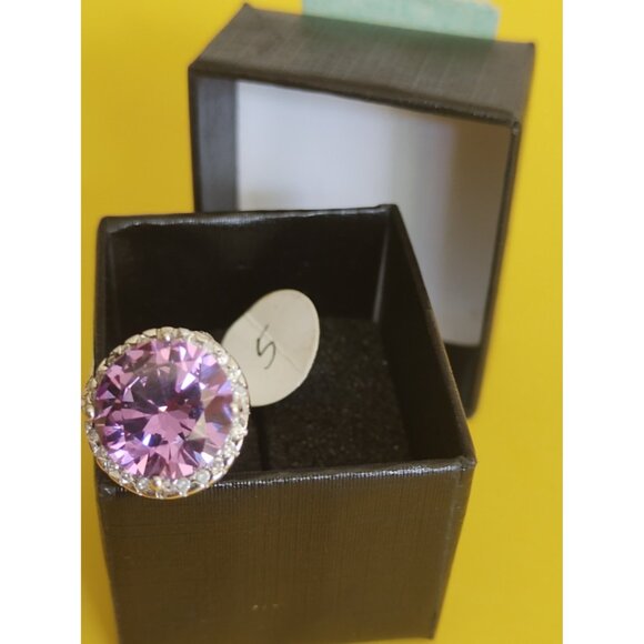 Italian Sterling Silver 925 Women's Size 5 Ring Purple Amethyst - Picture 7 of 8